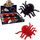 Lodër merimangë Flocked Spider Press And Go, interaktive, MIX ngjyra