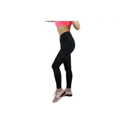 Leggings sportivë GymHero IN BLACK POSH, bel i lartë, për femra, të zinj