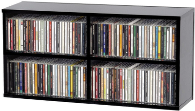 Kuti ruajtëse CD Glorious AMS CD BOX 180, deri 180 CD, e zezë