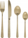 Set takëmash Cutlery Resistant, 24 copë, çelik inox, ngjyrë ari