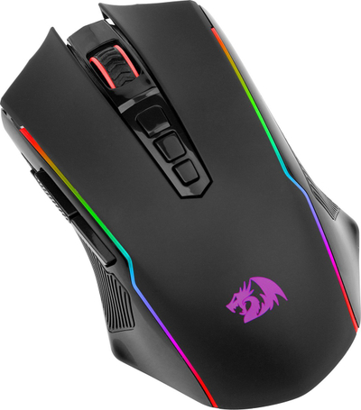 Gejминг глушец Redragon Nix M914 RGB, безжичен, 10000 DPI, црн