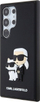 Kapak telefoni Karl Lagerfeld 3D Rubber Karl and Choupette për Samsung Galaxy S24 Ultra, TPU, mbrojtës, i zi