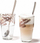 Set gotash latte Leonardo Solo, 2 copë, me lugë, qelq transparent