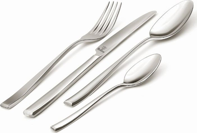 Set takëmesh Bollire Rimini BR-5002, 24 copë, çelik inox, ngjyrë argjendi