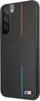Mbrojtëse telefoni BMW Triangles Tricolor për Samsung Galaxy S22 Plus, silikon, e zezë
