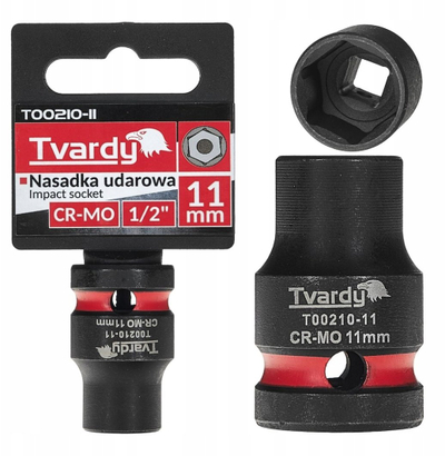 Kokë goditëse Tvardy, 1/2", gjashtëkëndore, 11 mm, CR-MO
