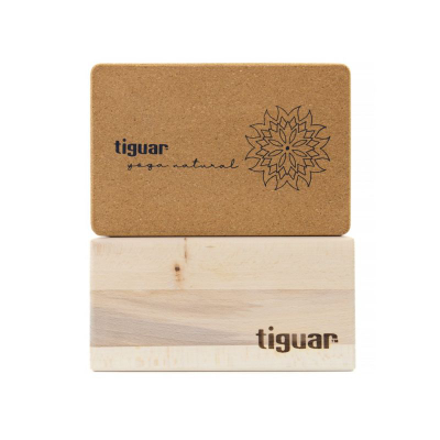 Bllok joge Tiguar Cork Yoga Block, tapë natyrale, dizajn mandala