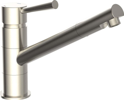 Rubinet kuzhine Schuette Cornwall SC79125, një levash, presion i lartë, inox mat