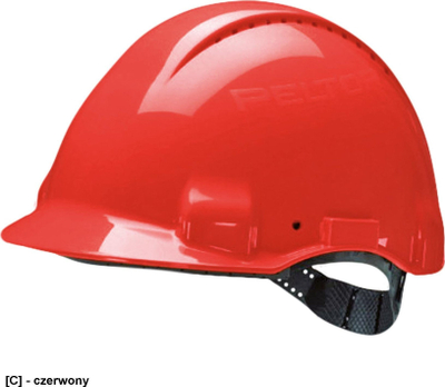 Helmet sigurie 3M Peltor Uvicator G3000, me vrima ajrimi, e kuqe