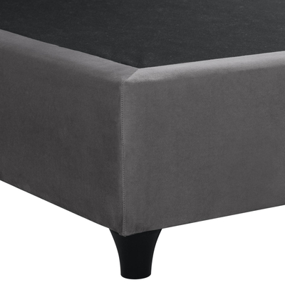 Shtrat DOLORES, kadife, 120×200 cm (HM648.10), gri