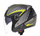 Helmeta për motoçikletë Cassida, sun visor, e zezë