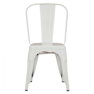 Karrige metalike Melita 43×50×82 cm (HM8641.21), bardhë