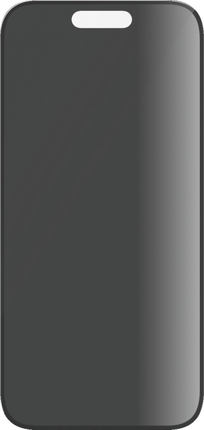 Xham mbrojtës PanzerGlass Privacy për iPhone 15, Ultra Wide Fit, privaci anësore, i zi