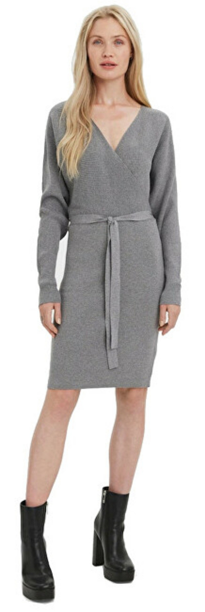Fustan Vero Moda 10269251 Medium Grey Melange Size: S