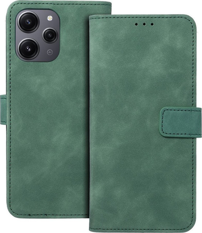 Këllëf-portofol OEM Tender për Xiaomi Redmi 12 4G 5G, me vende për karta, jeshil