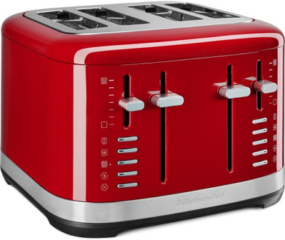 Toster KitchenAid 5KMT4109EER, 4 feta, 1640 W, i kuq inox
