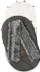 Qese gjumi për karrocë Sensillo Eskimo, fleece, 100 x 46 cm, gri grafit