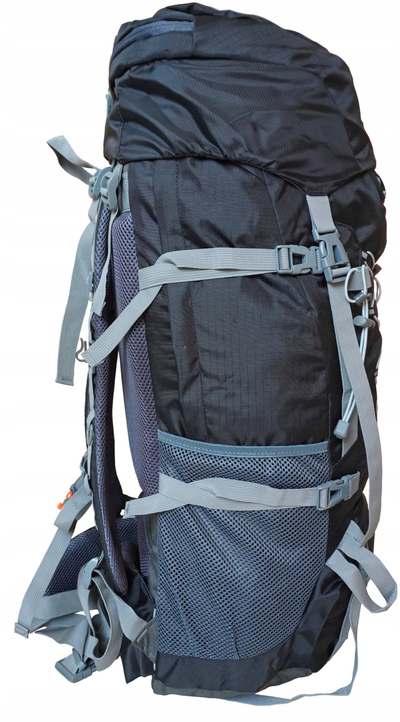 Туристички ранец Kubisport Mountains 75L, многу широк, црн