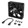Ventilator për kasë CORSAIR iCUE Link RX Series 120mm, PWM, i zi