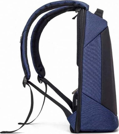 Çantë shpine Beaster Scooter Backpack BS861BP, me portë USB, 46x34x17 cm, blu me të zezë