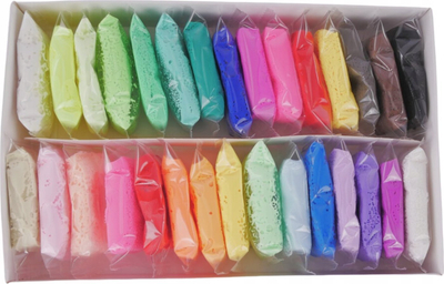Set plasteline të lehtë Okto Foamcoline, 30 pjesë, shumëngjyrëshe