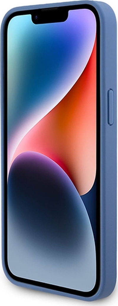 Kapak telefoni Guess GUHCP15XP4TDPB, për iPhone 15 Pro Max 6.7", hardcase lëkurë, blu