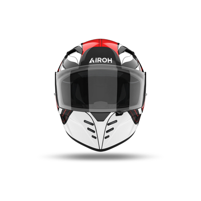 Helmetë integrale Airoh Connor Dunk, termoplastike HRT, ECE 22.06, e zezë e bardhë e kuqe, S