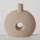 Vazo Boltze Home Daniela, qeramike, 7 x 7 x 7 cm, kafe