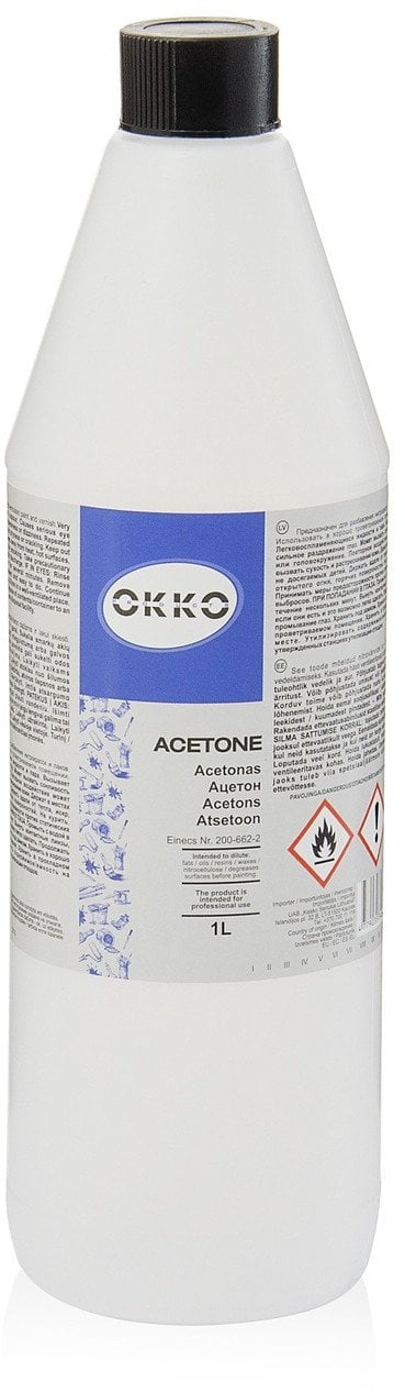 Aceton pastrimi OKKO, 1L, transparent