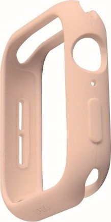 Mbulesë Uniq Lino për Apple Watch Series 5 4 44mm, silikon, rozë