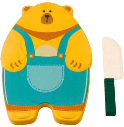 Set lojë prerje frutash LeanToys, dërrasë arushi, lodër edukative për fëmijë, shumëngjyrëshe