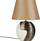 Lampë tavoline ESLA Porcelain, bazë porcelani, abazhur bezhë
