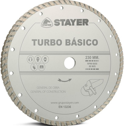 Teh diamanti Stayer Turbo Basico, 125 x 22.2mm