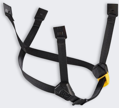 Rrip për mjekër për helmetë Petzl Dual Chinstrap A010FA00, standard, i verdhë me të zezë