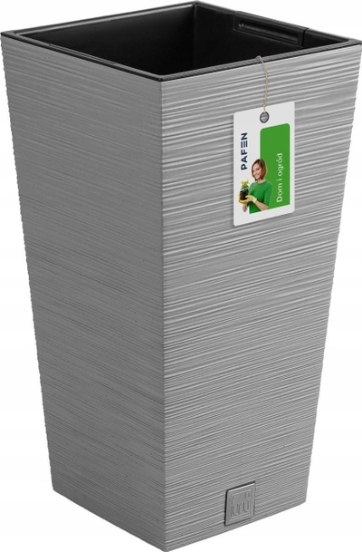 Vazo me depozitë uji Conforama FURU, 14L, 29.5 x 29.5 x 55 cm, ngjyrë çimento