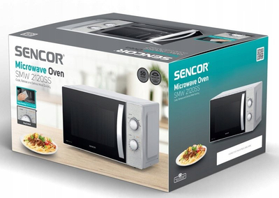 Mikrovalë Sencor, 20L, 700W, ngjyrë argjendi