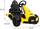 Go-kart elektrik për fëmijë Ramiz Bolid XR-1, bateri 12V, deri 35 kg, i verdhë