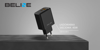 Karikues muri Beline BLN2CB45, 45W GaN, USB A USB C, i zi