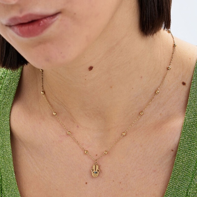 Varëse për femra S'Agapõ Luxury Hamsa SWH08, e artë