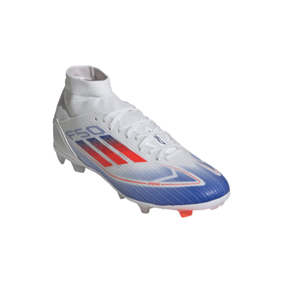 Фудбалски копачки adidas F50 League Mid-Cut FG, тврд терен, бели