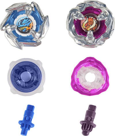 Set lodrash Beyblade X Xtreme Battle, Beystadium 44 x 36 cm, 2 topsa metalik, shumëngjyrësh