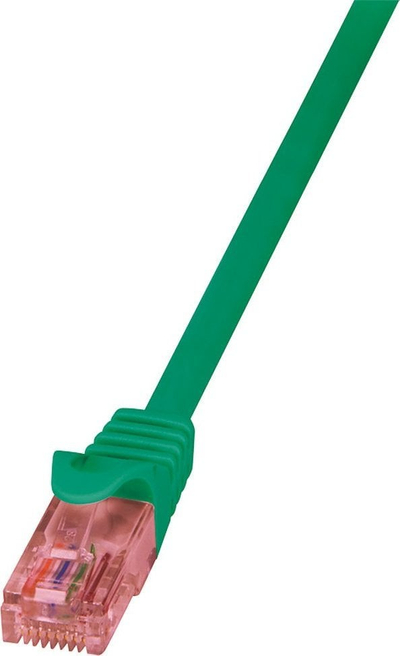 Kabllo rrjeti LogiLink Cat6 U UTP, 0.25m, RJ45, jeshile