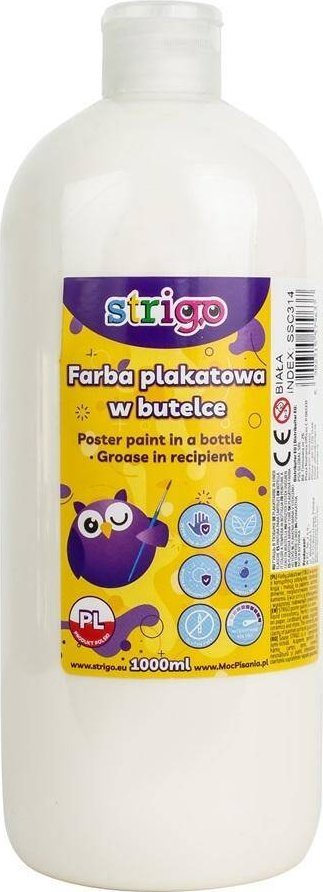 Bojë pllakati Strigo, 1000ml, e bardhë
