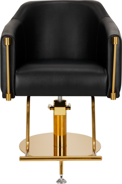 Karrige berberi Burgos Gold Black, profesionale, e zezë me detaje gold