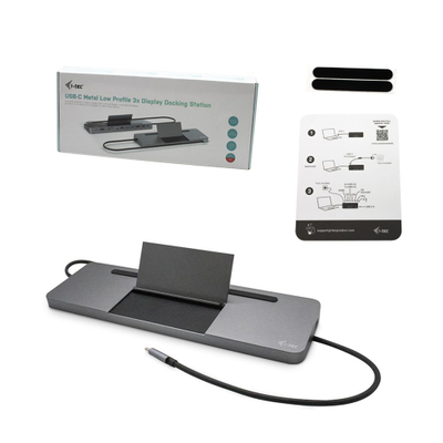 Докинг станица I-TEC C31FLATDOCKPDPRO, USB-C, 4K, метална
