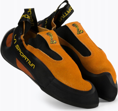 Këpucë ngjitje La Sportiva Cobra, slip-on, lëkurë zdrukth, portokalli