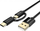 Kabllo USB CHOETECH XAC-0012-102BK, 2 në 1 Type C Micro USB, 1.2m, e zezë