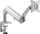 Држач за монитор Ergo Office ER-405G, 17"-32", монтирање на маса, сив