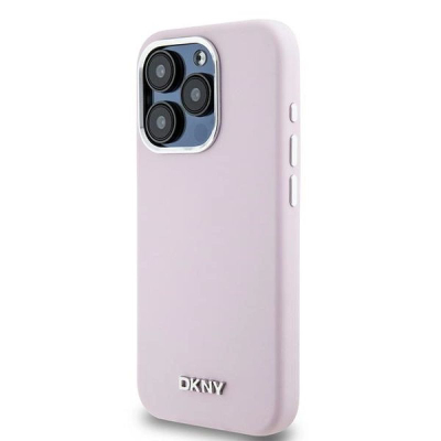 Kapak telefoni DKNY Liquid Silicone për iPhone 14 Pro, me MagSafe, rozë e çelët