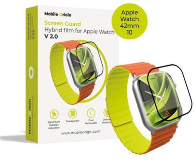 Mbrojtëse ekrani Mobile Origin Hybrid Film për Apple Watch 10 42mm, transparente